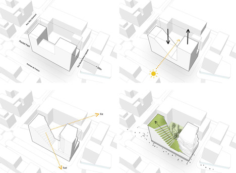 Residential tower in Paris by Hamonic + Masson & Associés and Comte Vollenweider Architectes