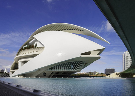 Tomorrowland features Santiago Calatrava's City of Arts and Sciences bridge