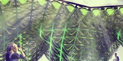 Visualisation of the Urban Algae Canopy by ecoLogicStudio