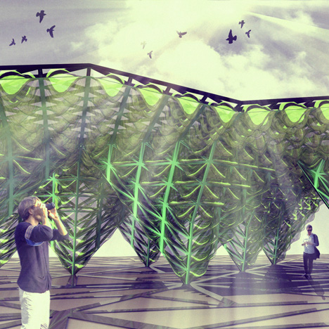 Visualisation of the Urban Algae Canopy by ecoLogicStudio