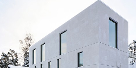 Fourfoursixsix uses aerated concrete for family residence on the Stockholm archipelago