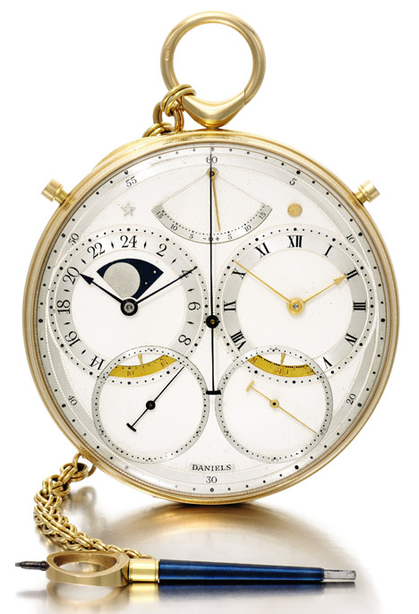 The Second Space Travellers Watch by George Daniels, 1983. Photograph by Jasper Gough, Sotheby’s