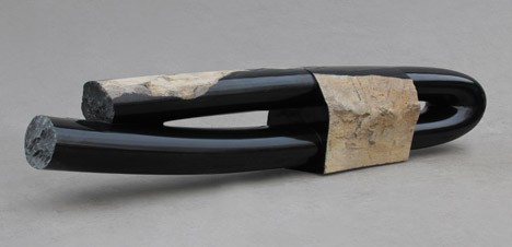 Byung Hoon Choi creates sculptural bench that looks like giant stick of liquorice