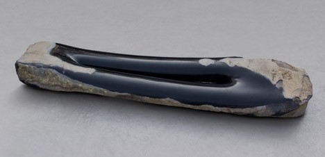 Byung Hoon Choi creates sculptural bench that looks like giant stick of liquorice