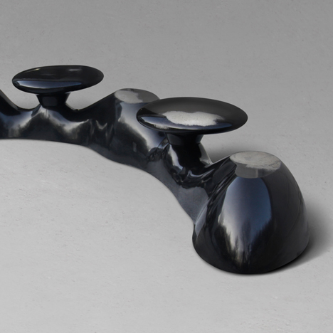 Byung Hoon Choi to exhibit sculptural basalt benches at Design Miami/Basel