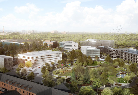 Central Green office building in Philadelphia designed by BIG