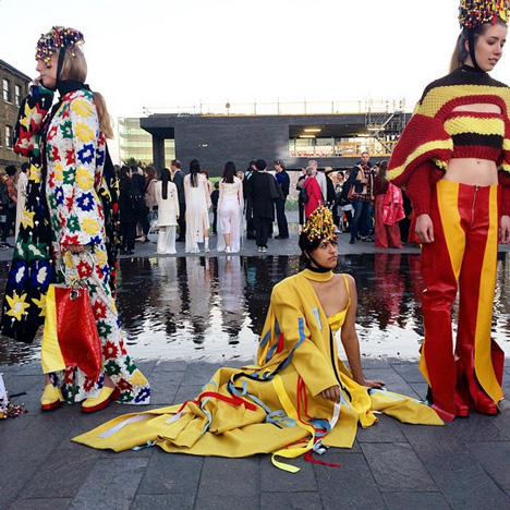 Central Saint Martins BA Fashion protest CSM encore