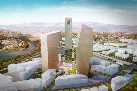 Three Towers Rome by Daniel Libeskind