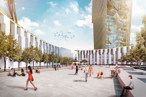 Three Towers Rome by Daniel Libeskind