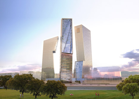 Three Towers Rome by Daniel Libeskind