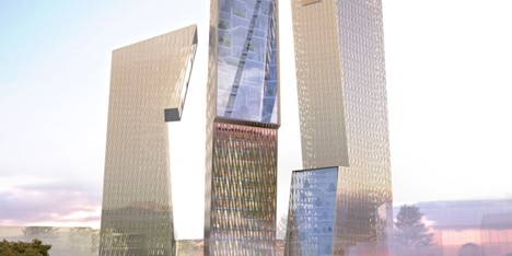 Three Towers Rome by Daniel Libeskind
