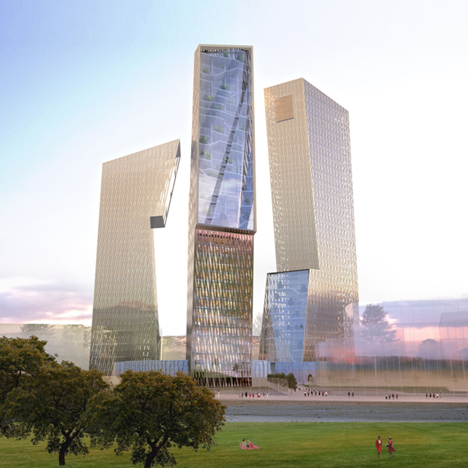 Three Towers Rome by Daniel Libeskind