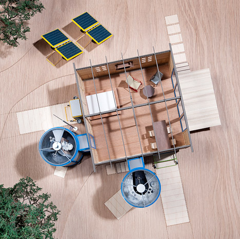 Demountable House by Jean Prouvé and Richard Rogers at Miami/Basel