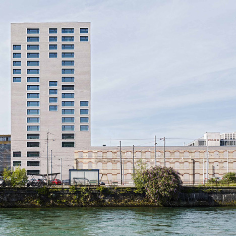 Zurich building by E2A incorporates the facade of a century-old warehouse