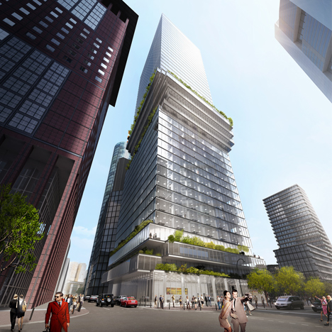 Frankfurt skyscraper by BIG
