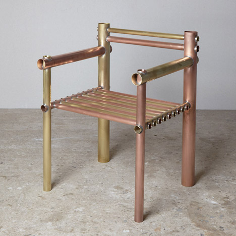 Gallery Fumi’s Design Miami/Basel 2015 exhibition includes metal furniture by Max Lamb