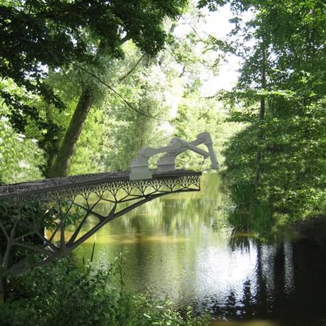 3D printed bridge by Joris Laarman and MX3D