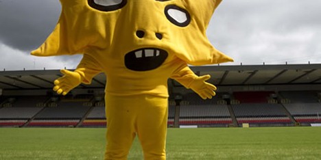 Kingsley, David Shrigley's mascot for Partick Thistle