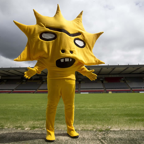 Kingsley, David Shrigley's mascot for Partick Thistle