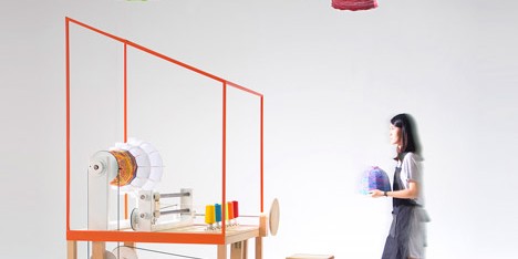THINKK Studio’s Lanna Factory machine produces customisable lampshades
