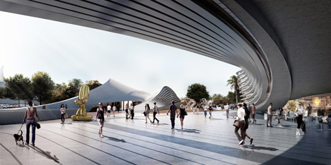 Mariner's Cove towers by Zaha Hadid