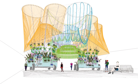 MoMA PS1 Museum Cosmo installation by Andres Jaque of Office for Political Innovation