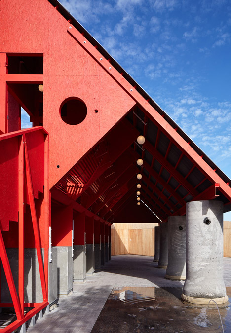 New-Horizons-LFA-Red-Yellow-Pavilion-Hall-McKnight_TAKA-Clancy-Moore-Steve-Larkin_dezeen_468_2