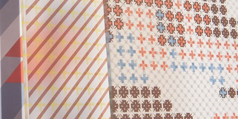 Patricia Urquiola adds grid-based patterns to architectural glass