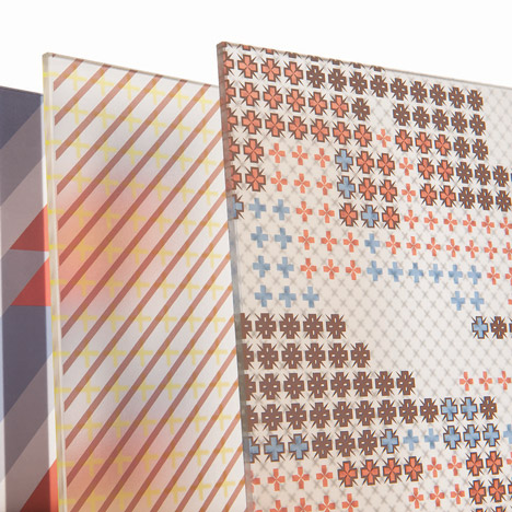 Patricia Urquiola adds grid-based patterns to architectural glass