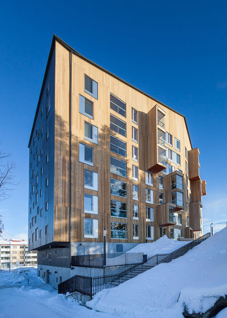 Puukuokka Housing Block by OOPEAA