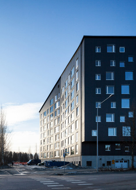 Puukuokka Housing Block by OOPEAA