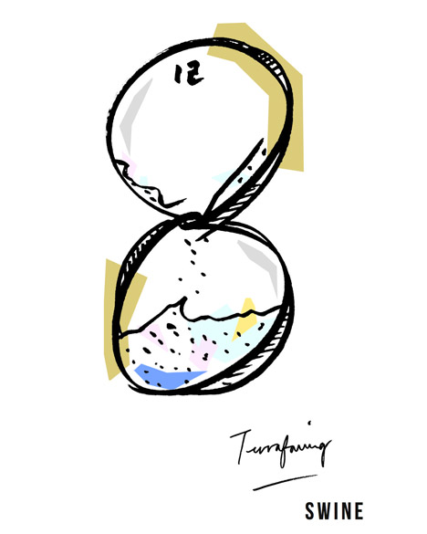 Clock drawing by Studio Swine