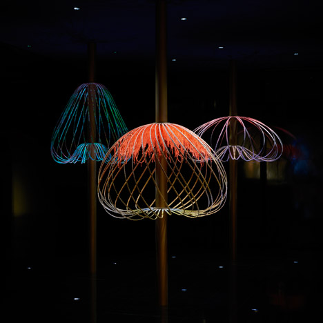 Elaine Yan Ling Ng’s interactive Sundew installation coils in response to movement