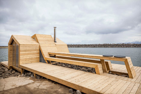 The Bands sauna and terrace