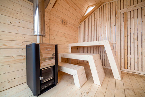 The Bands sauna and terrace