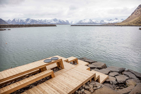 The Bands sauna and terrace