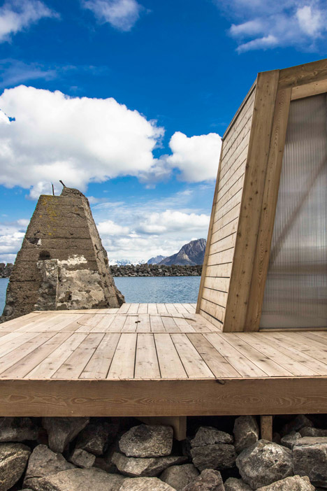 The Bands sauna and terrace
