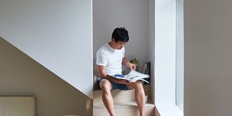 Wilson Tang adds oak staircases and marble surfaces for Theresa St Residence renovation
