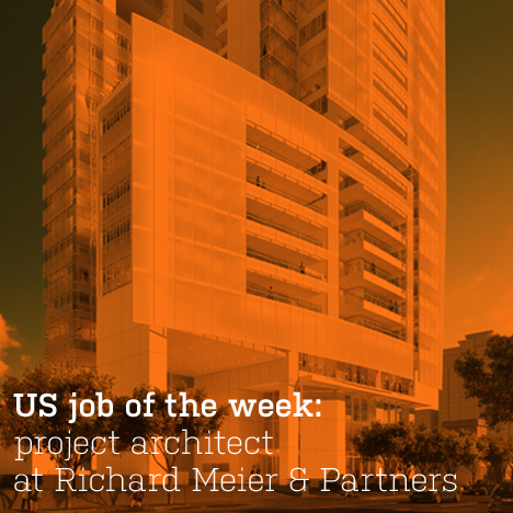 US job of the week: project architect at Richard Meier & Partners