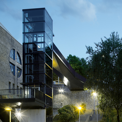 Urban Lift and Pedestrian Bridge by VAUMM
