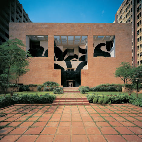British Council, Delhi, India, with Howard Hodgkin mural