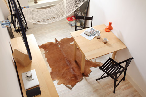 Szymon Hanczar crams his entire city home into 13 square metres