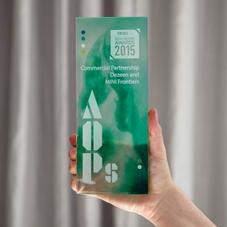 Dezeen and MINI Frontiers named Best Commercial Partnership at AOP Awards 2015