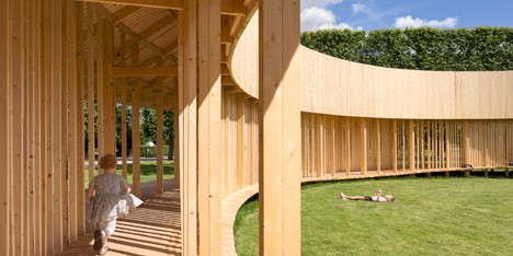 Christiansen and Andersen create a pavilion of wooden walkways in Copenhagen castle grounds