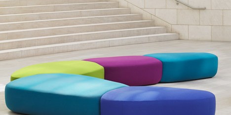 Noé Duchaufour-Lawrance creates colourful modular seating for Bernhardt Design