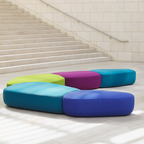 Noé Duchaufour-Lawrance creates colourful modular seating for Bernhardt Design