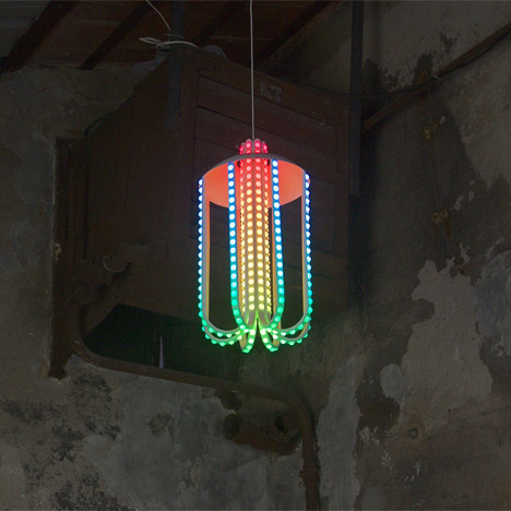 Gradients, Reflections and Doted Lamp by Studio Dennis Parren