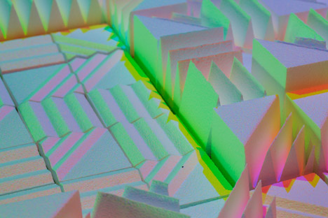 Gradients, Reflections and Doted Lamp by Studio Dennis Parren
