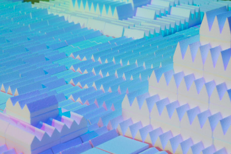 Gradients, Reflections and Doted Lamp by Studio Dennis Parren