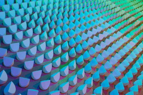Gradients, Reflections and Doted Lamp by Studio Dennis Parren